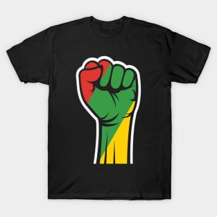 Black Power Fist, African Flag, Black History Month, Black Lives Matter, African American History T-Shirt